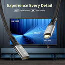 NÖRDIC 1m Thunderbolt 4 forlængerkabel, USB-C han til hun, 240W hurtigopladning, 40Gbps, 8K 60Hz