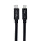 NÖRDIC 1m Thunderbolt 5 kabel 80Gbps dataoverførsel 240W opladning 120Gbps båndbredde 16K60Hz 8K60Hz 4K540Hz