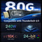 NÖRDIC 1m Thunderbolt 5 kabel 80Gbps dataoverførsel 240W opladning 120Gbps båndbredde 16K60Hz 8K60Hz 4K540Hz