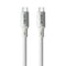 NÖRDIC 1m USB4 USB-C til C nylonflettet kabel PD3.1 med 240W hurtigopladning 40G 8K60Hz 4K120Hz 5K60Hz 2x4K60Hz Emarker