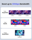 NÖRDIC 1m USB4 V2.0 120G 16K 240W kompatibel med Thunderbolt