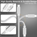 NÖRDIC 1m USB C til USB A Kabel USB3.1 Gen1 Hurtig opladning 3A 60W 5Gbps Nylon Flettet Hvid