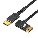NÖRDIC 1 m nylonflettet DisplayPort 2.1 kabel DP80 UHBR20 80Gbps 16K/10K/8K@60Hz 4K@165/144Hz DSC 1.2a HDR HDCP 2.2 FreeSync G-Sync