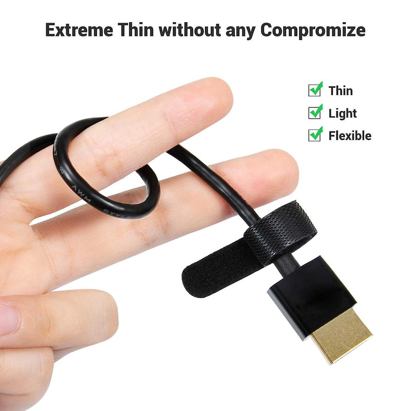 NÖRDIC 1m slank Ultra High Speed HDMI2.1 8K 60Hz 4K 120Hz 48Gbps Dynamic HDR eARC Game Mode VRR Dolby ATMOS