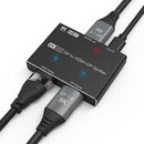 NÖRDIC 1 til 2 splitter 1xDisplayport til 1xHDMI og 1xDisplayport 8K30Hz understøttelse af MST og HDR