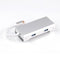 NÖRDIC 1 til 7 USB C Aluminium Docking Station 1xHDMI 4K 30Hz 1XRJ45 GIGA Ethernet 2XUSB 3,1 5GBP 1x USB C PD87W 1XSD / TF Kortlæser Sølv Sølv