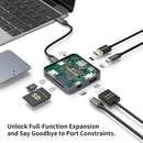 NÖRDIC  1 to 9 USB-C Docking station HDMI4K60Hz, 1xUSB-C 10G, 1xUSB-10A 5G, 1xUSB-C 100W, 1xM2 SSD 2230, 1x Stereo 3.5mm, 1x SD/MicroSD