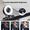 NÖRDIC 2K 30fps 4MP webcam med ringlys 5X zoom 1/2,8 CMOS-sensor