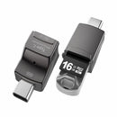 NÖRDIC 2 i 1 OTG USB3.1 A adapter til USB-C med kortlæser 2TB TF / Micro SD / Micro SDHC / Micro SDXC