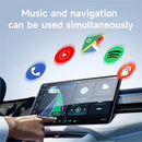 NÖRDIC 2-i-1 trådløs Android CarPlay-dongle, med USB-C-adapter, Plug & Play, WiFi 5,8 GHz, understøtter iOS 10+ og Android 11+
