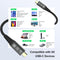 NÖRDIC 2m Thunderbolt 5 kabel 80Gbps dataoverførsel 240W opladning 120Gbps båndbredde 16K60Hz 8K60Hz 4K540Hz
