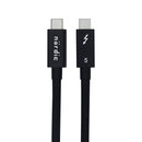 NÖRDIC 2m Thunderbolt 5 kabel 80Gbps dataoverførsel 240W opladning 120Gbps båndbredde 16K60Hz 8K60Hz 4K540Hz