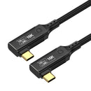 NÖRDIC 2m vinklet USB4 V2.0 120G 16K 240W kompatibel med Thunderbolt 5/4/3