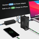 NÖRDIC 2 til 14 USB-C Macbook dockingstation dobbeltskærme 2xHDMI 4K60Hz 7xUSB 1xUSB-C PD100W 1xRJ45 1xAudio 1xSD Thunderbolt 3/4 USB4