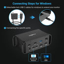 NÖRDIC 2 til 14 USB-C Macbook dockingstation dobbeltskærme 2xHDMI 4K60Hz 7xUSB 1xUSB-C PD100W 1xRJ45 1xAudio 1xSD Thunderbolt 3/4 USB4