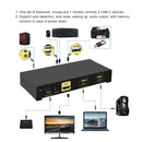NÖRDIC 2 til 1 USB-C til HDMI 2.0 KVM-switch, 4K60Hz
