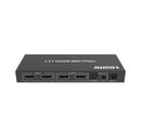 NÖRDIC 2x2 HDMI 2.0 Matrix switch 4K60Hz med Extractor Toslink & Stereo EDID HDR HDCP2.2 Dolby Digital+, DTS 5.1