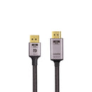 NÖRDIC 3m Displayport 1.4 til HDMI 2.1 8K60Hz 4K120/144Hz Dynamic HDR 32.4Gbps Dolby ATMOS