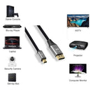 NÖRDIC 3m Mini DisplayPort til DisplayPort-kabel 8K@60Hz 4K@240Hz 32.4Gbps