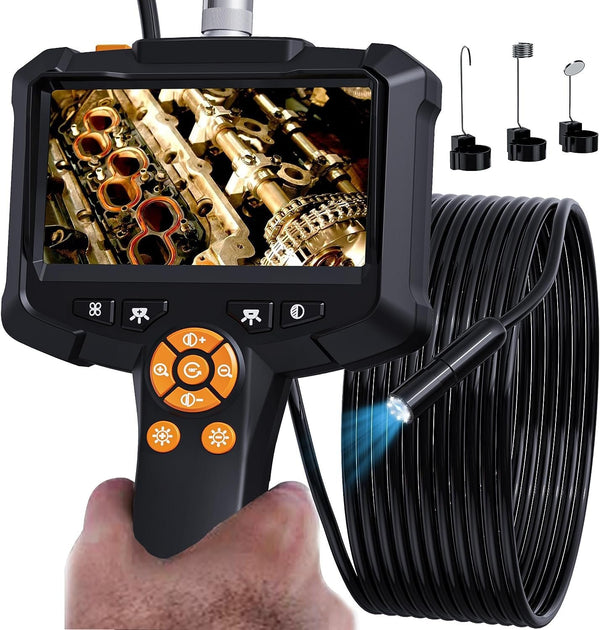 NÖRDIC 4,3" endoskopkamera med 8 LED-lys, IP67 vandtæt 1080P HD 5m kabel