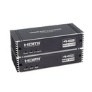 NÖRDIC 4K 60Hz 65 m HDMI KVM-forlænger med USB over Cat5e/Cat6 POC med loop-understøttelse til USB-tastatur og mus til PC-computer