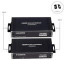 NÖRDIC 4K 60Hz 65 m HDMI KVM-forlænger med USB over Cat5e/Cat6 POC med loop-understøttelse til USB-tastatur og mus til PC-computer