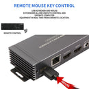 NÖRDIC 4K 60Hz 65 m HDMI KVM-forlænger med USB over Cat5e/Cat6 POC med loop-understøttelse til USB-tastatur og mus til PC-computer