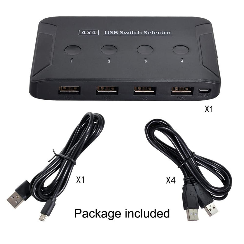 NÖRDIC 4 til 4 USB-A 3.0 5Gbps Switch