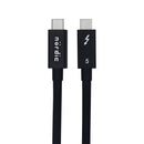 NÖRDIC 50cm Thunderbolt 5 kabel 80Gbps dataoverførsel 240W opladning 120Gbps båndbredde 16K60Hz 8K60Hz 4K540Hz
