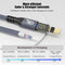 NÖRDIC 50 cm USB3.2 Gen2 20Gbps USB-C til C nylonflettet forlænger kabel med Power Delivery 240W 4K60Hz