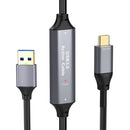 NÖRDIC 5m Aktiv USB 3.0 A til C Kabel, 5Gbps Super Speed USB-kabel Kompatibel med VR, Kamera, Dockingstation og mere