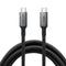 NÖRDIC 5m USB3.2 Gen1 USB-C til C nylonflettet kabel hurtig opladning 3A 5Gbps Strømforsyning PD 60W