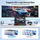 NÖRDIC 5m USB-C til DP 1.4 kabel 8K60Hz 4K120Hz 32,4Gbps