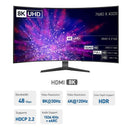 NÖRDIC 5m kabel USB-C til HDMI 2.1 8K30Hz 4K120Hz 48Gbps HDR kompatibel med Thunderbolt 3 og 4