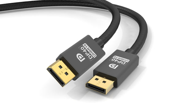 NÖRDIC 5m nylon flettet Displayport 2.1 kabel DP40 UHBR10 40Gbps 8K30Hz 4K144Hz