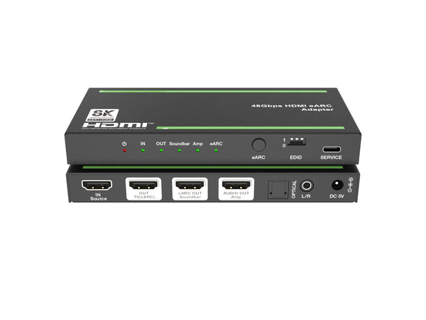 NÖRDIC 8K HDMI 2.1 eARC/ARC Extractor til Soundbar og forstærker