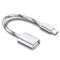 NÖRDIC A USB OTG til USBC 3.1 Gen 1 adapter aluminium 15cm sølv