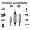 NÖRDIC Active 10m USB3.1 forlængerkabel 5Gbps USB A han til hun til Xbox, PS5, Oculus, printer, scanner, Playstation, VR USB forlængerkabel