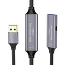 NÖRDIC Active 10m USB3.1 forlængerkabel 5Gbps USB A han til hun til Xbox, PS5, Oculus, printer, scanner, Playstation, VR USB forlængerkabel
