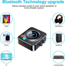 NÖRDIC Bluetooth 5.1-modtager, med NFC, TF-kortslot, 3,5 mm AUX/RCA, Trådløs adapter, lav latenstid til stereoanlæg til streaming af musik til hjemmet