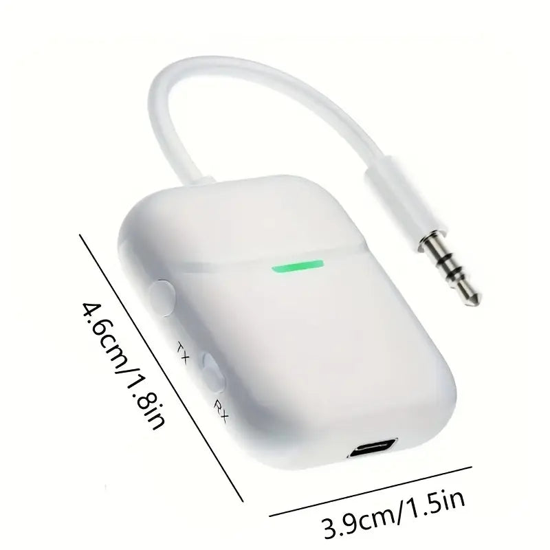 NÖRDIC Bluetooth 5.4-sender og modtager til fly og TV, op til 2 enheder, understøtter aptX LL, aptX Adaptive, aptX HD
