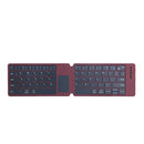 NÖRDIC Bluetooth-tastatur med touchpad, ultratyndt og bærbart til Windows, Mac, iOS og Android, US-layout