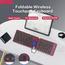 NÖRDIC Bluetooth-tastatur med touchpad, ultratyndt og bærbart til Windows, Mac, iOS og Android, US-layout