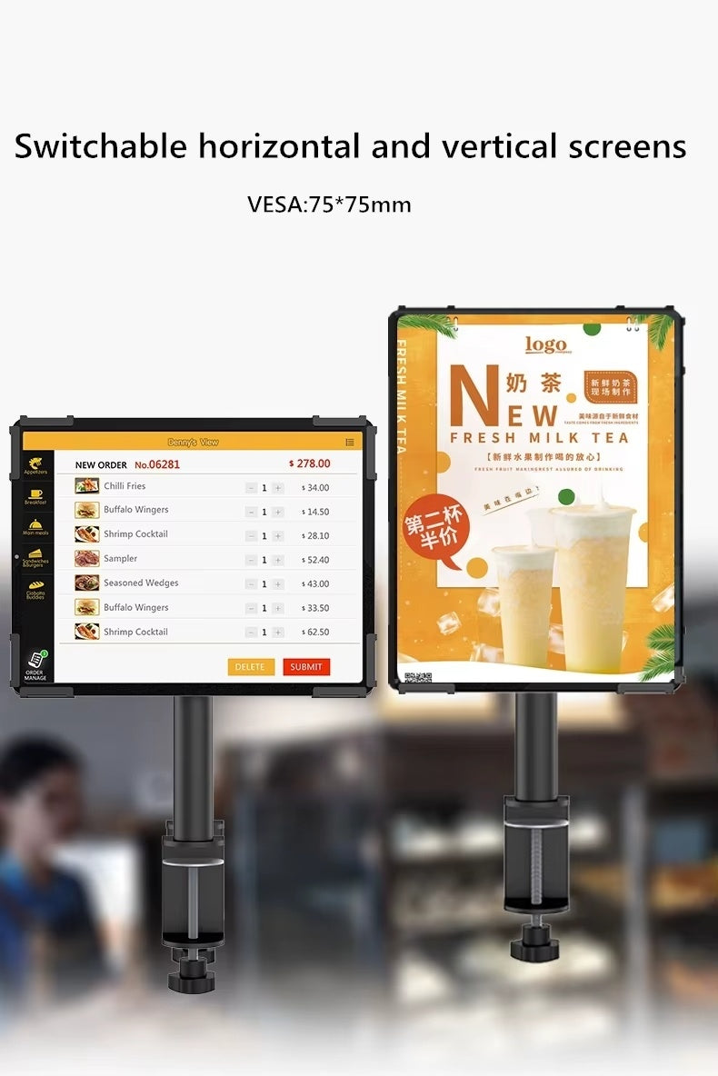NÖRDIC Bordstativ til tablet 7-13" tilt 180 grader roter 360 grader