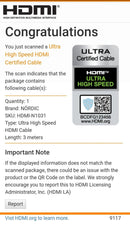 NÖRDIC CERTIFICEREDE KABLER 3m HDMI 2.1 Ultra High Speed 8K 4K 60Hz 120Hz 48 Gbps Dynamic HDR eARC Game Mode VRR Dolby ATMOS nylon flettet forgyldt