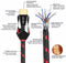 NÖRDIC CERTIFICEREDE KABLER 3m Ultra High Speed HDMI 2.1 8K 60Hz 4K 120Hz 48Gbps Dynamic HDR eARC VRR Nylon flettet kabel Guldbelagte stik