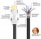 NÖRDIC CERTIFICEREDE KABLER 5m Ultra High Speed HDMI 2.1 8K 60Hz 4K 120Hz 48Gbps Dynamic HDR eARC VRR guldbelagte stik