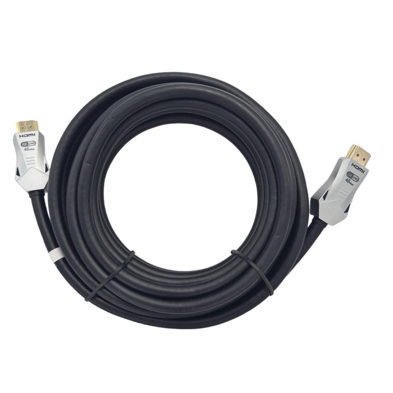 NÖRDIC CERTIFICEREDE KABLER 5m Ultra High Speed HDMI 2.1 8K 60Hz 4K 120Hz 48Gbps Dynamic HDR eARC VRR guldbelagte stik