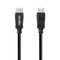 NÖRDIC CERTIFIED CABLES 3m nylonflettet Displayportkabel 1.4 UHD 8K60Hz 4K144Hz HBR3 32,4Gbps 10-bit HDR PVC