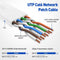 NÖRDIC Cat6 U / UTP fladt netværkskabel 10m 250MHz båndbredde og 10Gbps transmissionshastighed hvid